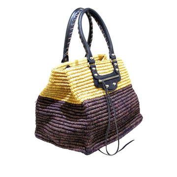 Balenciaga Motocross Classic Raffia Tote Bag (MLB-37719)