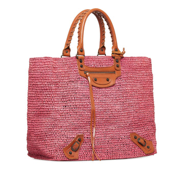 Balenciaga Motocross Classic Raffia Tote (MLB-XaZ3ub)