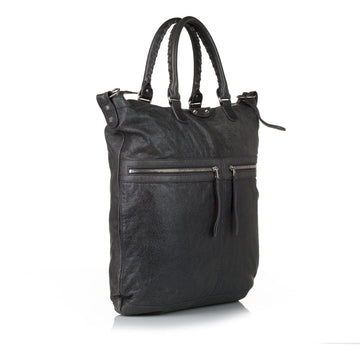 Balenciaga Motocross Classic Square Leather Satchel (MLB-32702)
