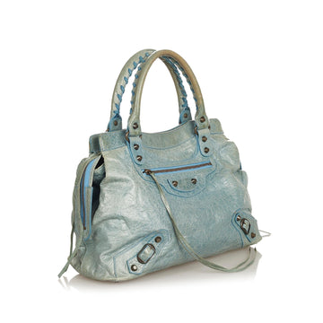Balenciaga Motocross Classic Step Leather Handbag (MLB-25897)
