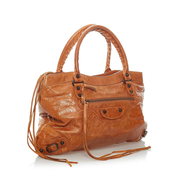 Balenciaga Motocross Classic Town Leather Handbag (MLB-32771)