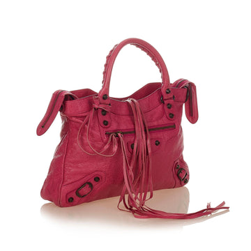 Balenciaga Motocross Classic Town Leather Satchel (MLB-25930)