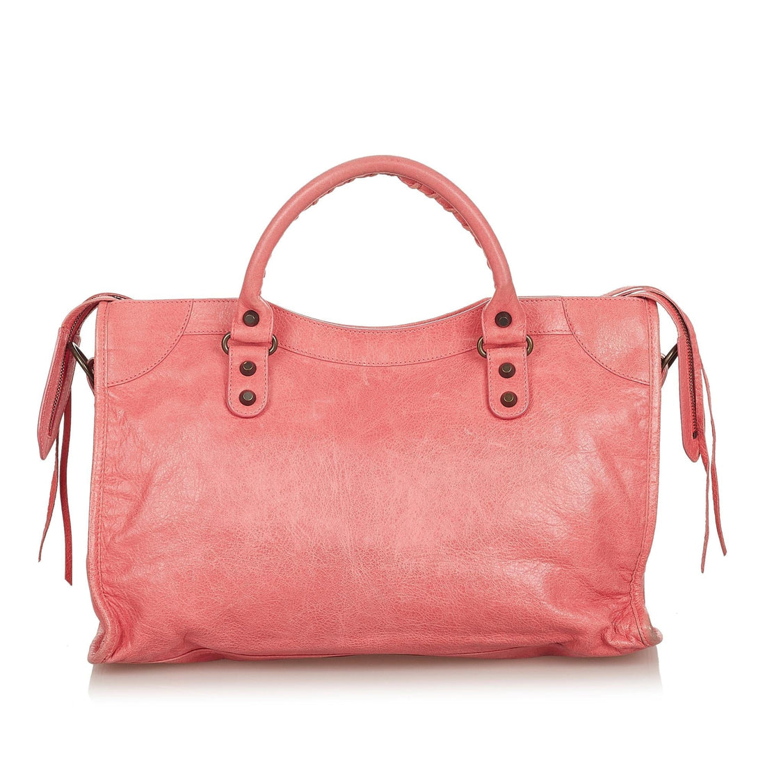 Balenciaga Motocross Classic Town Leather Satchel (MLB-26481)