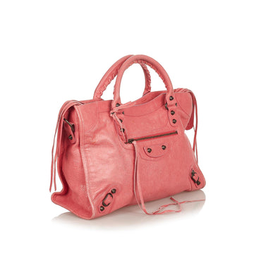 Balenciaga Motocross Classic Town Leather Satchel (MLB-26481)