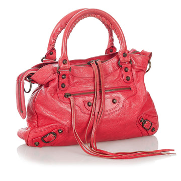 Balenciaga Motocross Classic Town Leather Satchel (MLB-26839)