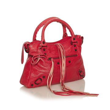 Balenciaga Motocross Classic Town Leather Satchel (MLB-29401)