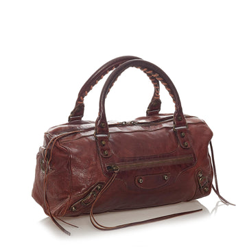 Balenciaga Motocross Classic Twiggy Leather Satchel (MLB-27417)