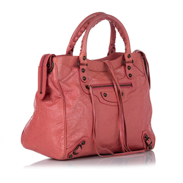Balenciaga Motocross Classic Velo Lambskin Leather Satchel (MLB-26682)