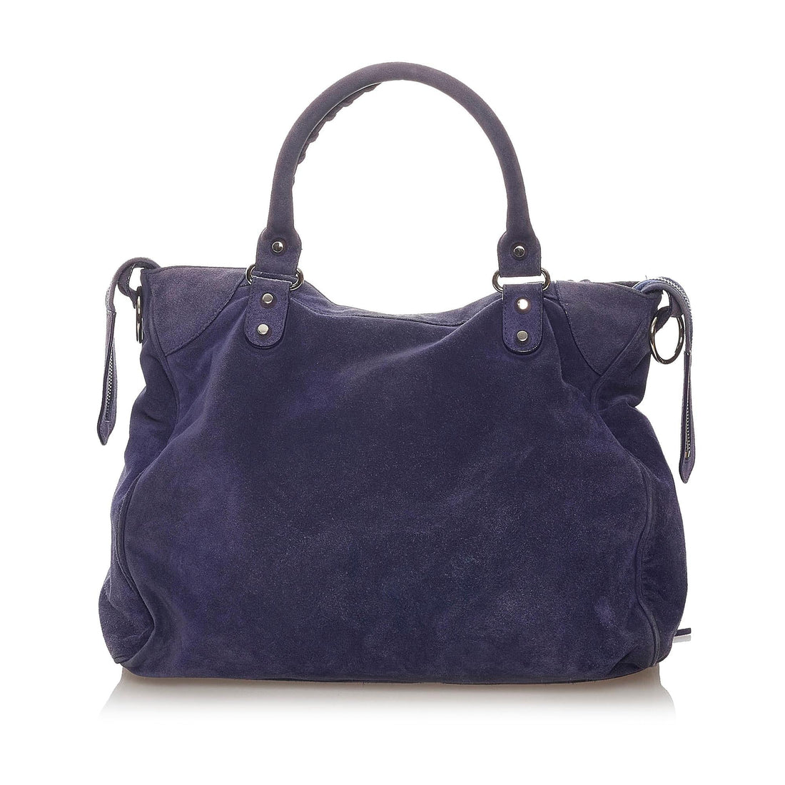 Balenciaga Motocross Classic Velo Velvet Satchel (MLB-27829)