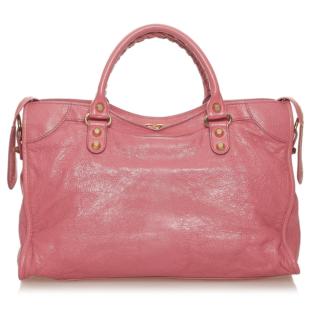 Balenciaga Motocross Giant 12 City Lambskin Leather Satchel (MLB-27444)