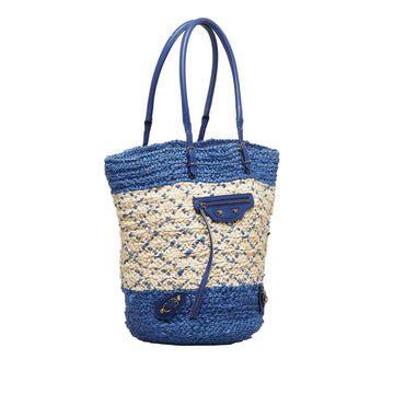 Balenciaga Motocross Panier Raffia Tote (MLB-Rpvzcu)