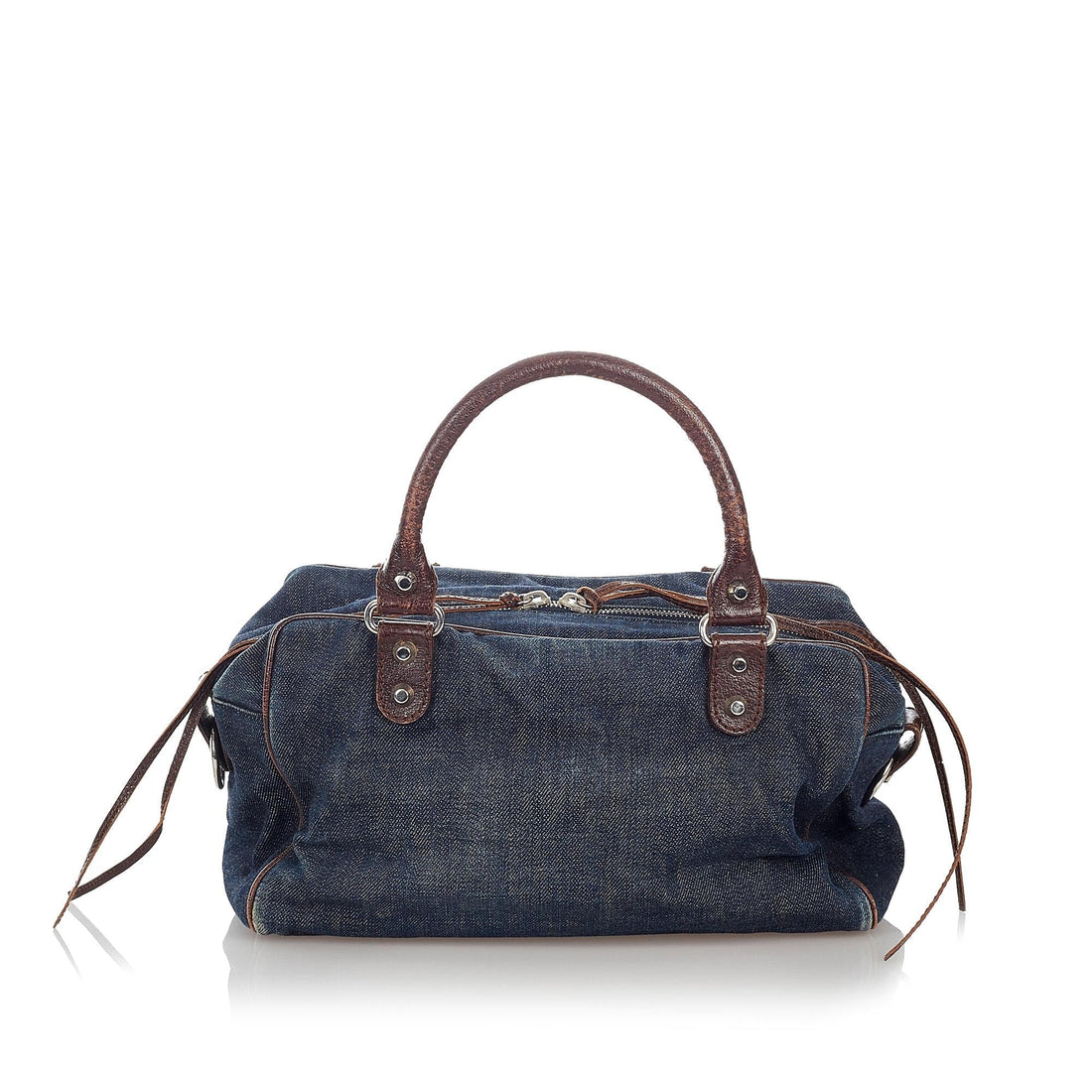 Balenciaga Motocross Twiggy Denim Handbag (MLB-27194)