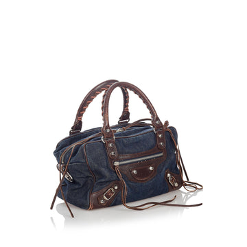 Balenciaga Motocross Twiggy Denim Handbag (MLB-27194)