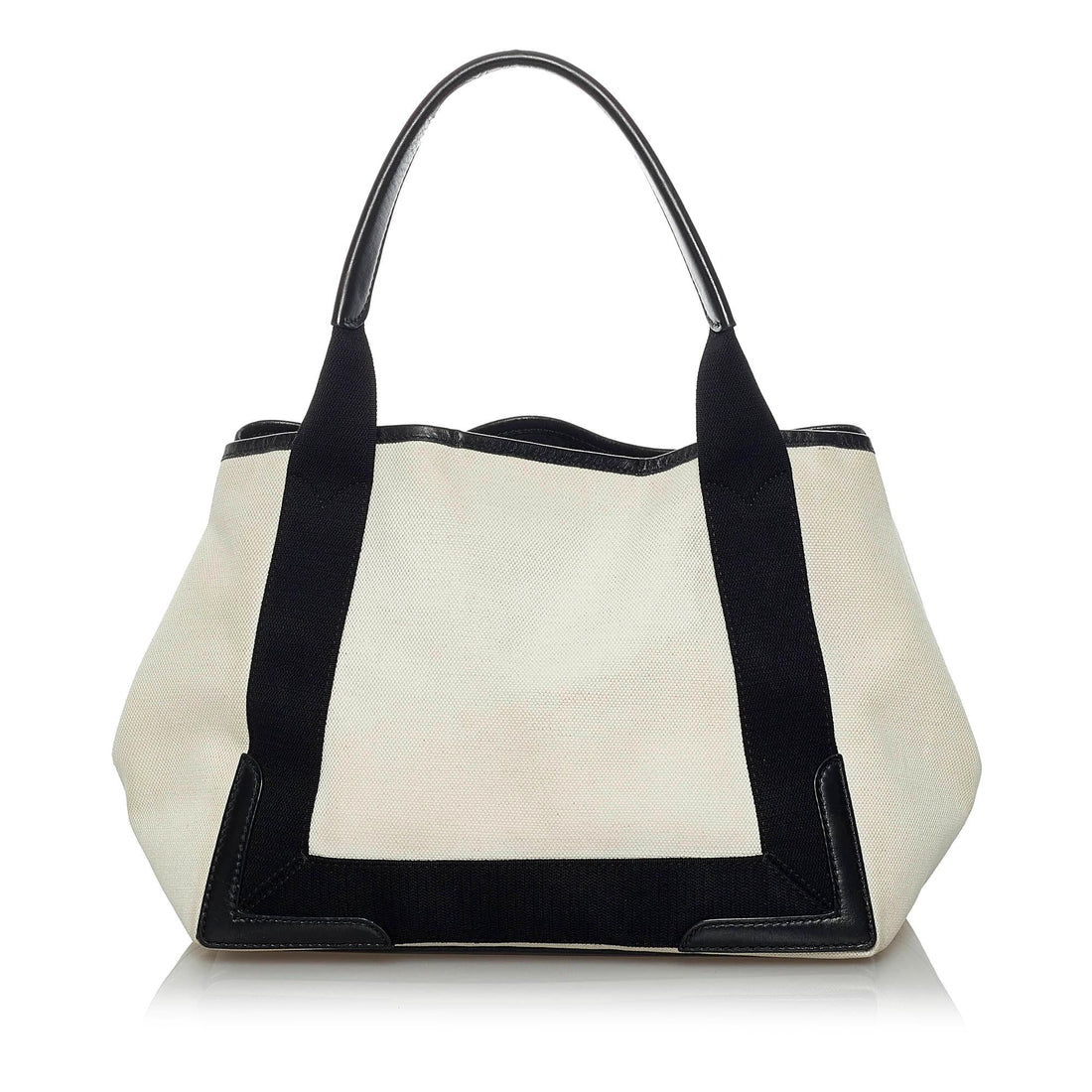 Balenciaga Navy Cabas Canvas Handbag (MLB-33816)