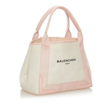 Balenciaga Navy Cabas S Canvas Tote Bag (MLB-27791)