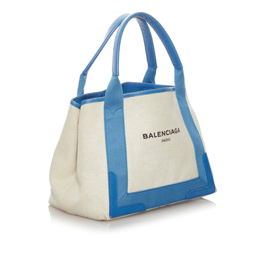 Balenciaga Navy Cabas S Canvas Tote Bag (MLB-28825)
