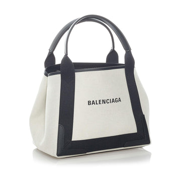 Balenciaga Navy Cabas S Canvas Tote Bag (MLB-32033)