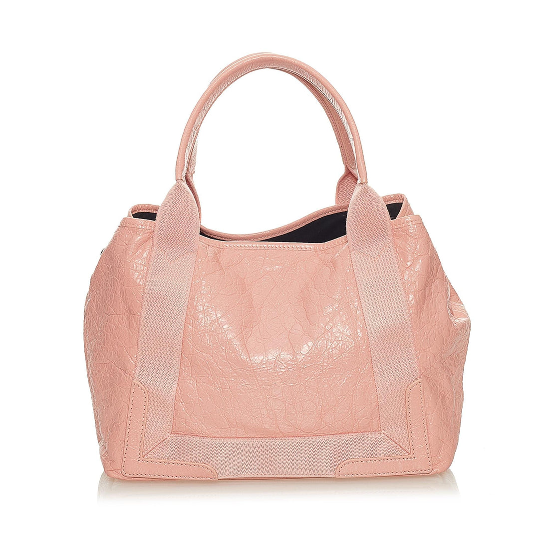 Balenciaga Navy Cabas S Leather Tote Bag (MLB-27677)