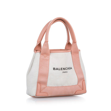 Balenciaga Navy Cabas XS Canvas Satchel (MLB-24720)