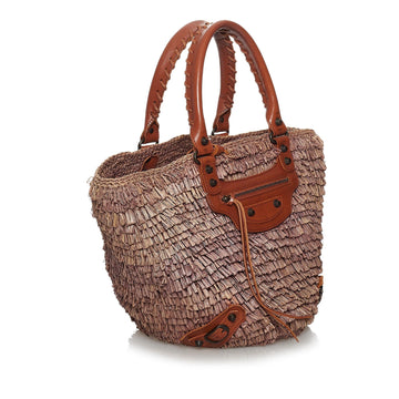 Balenciaga Panier Raffia Tote Bag (MLB-30338)