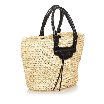 Balenciaga Panier Raffia Tote Bag (MLB-35038)