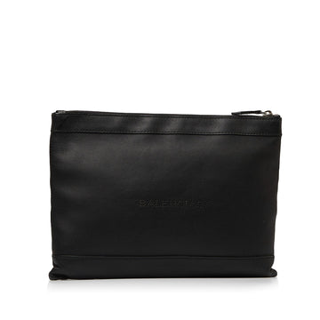Balenciaga Punch Logo Navy Clip Clutch (MLB-8N4brT)