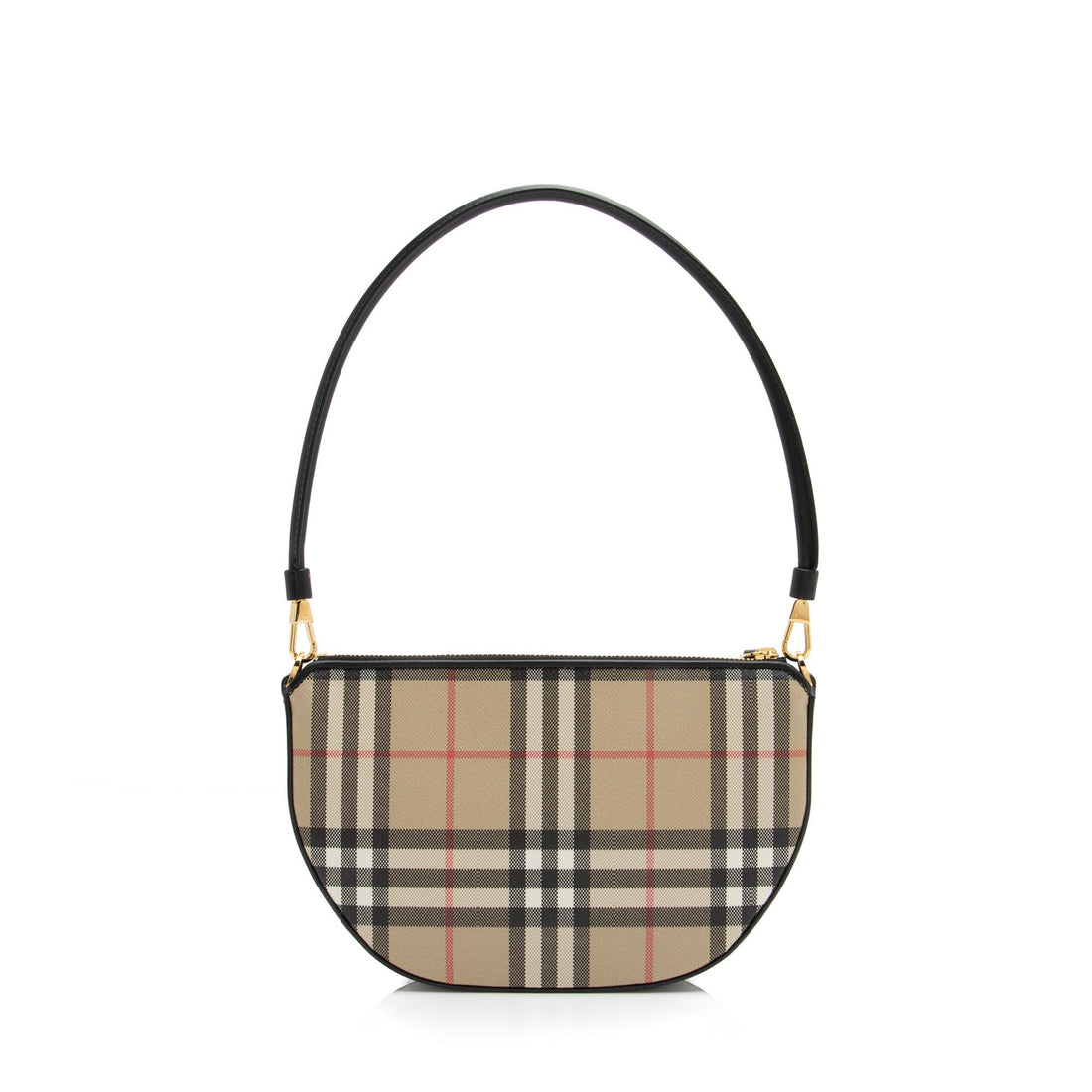 Burberry Calfskin Vintage Check Olympia Pouch