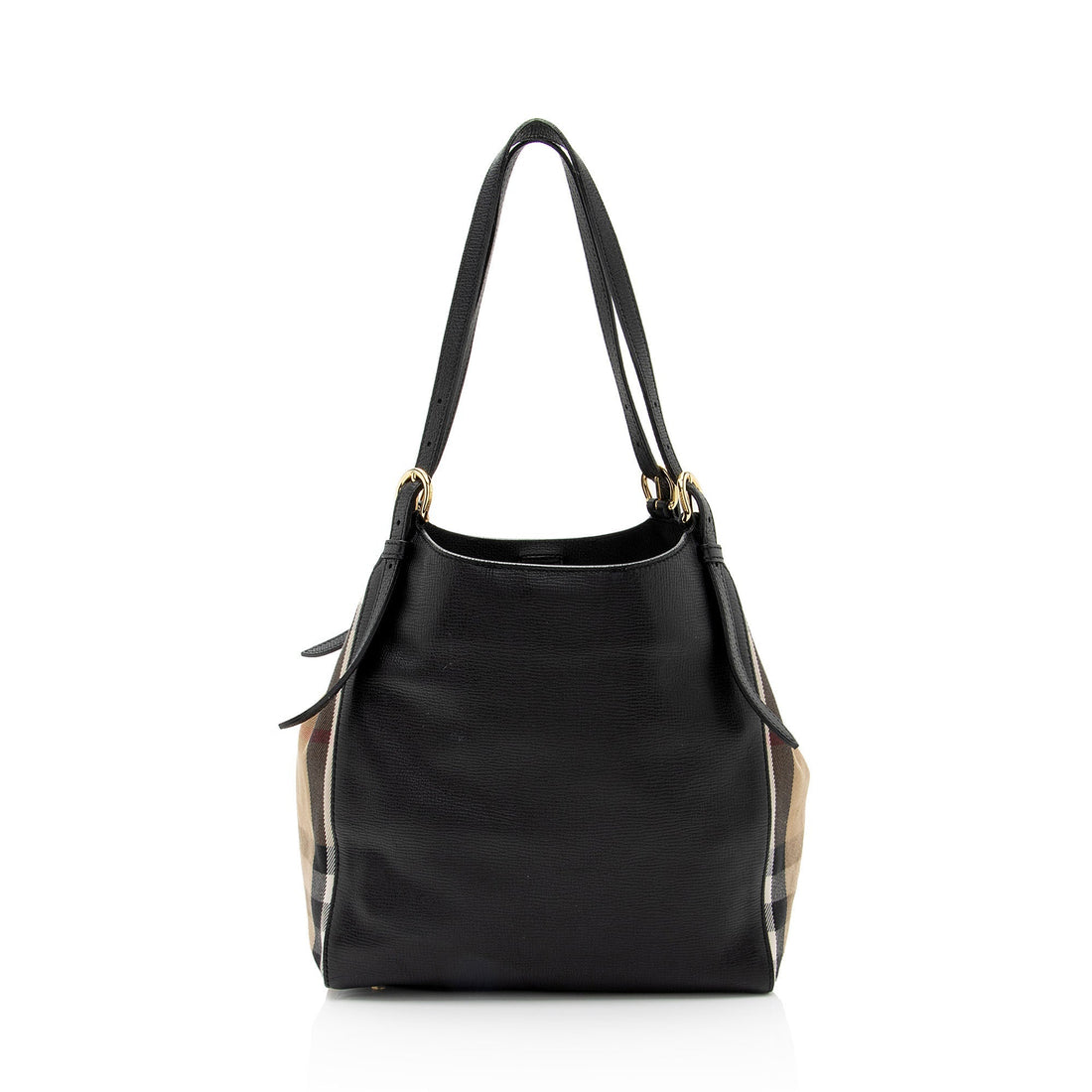 Burberry Leather House Check Derby Canterbury Small Tote