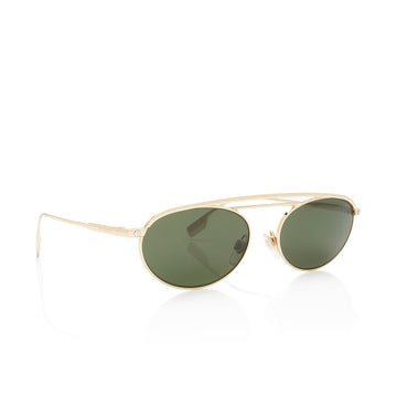 Burberry Oval Sunglasses (SHF-6xM1rM)