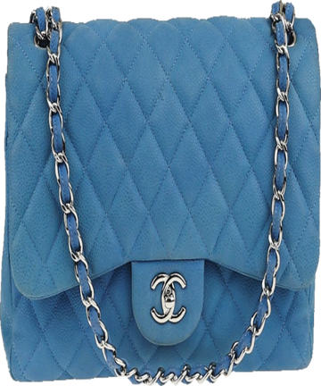 Chanel Classic Clutch With Chain – CWC Lambskin Blue SiLouis Vuittoner-Toned