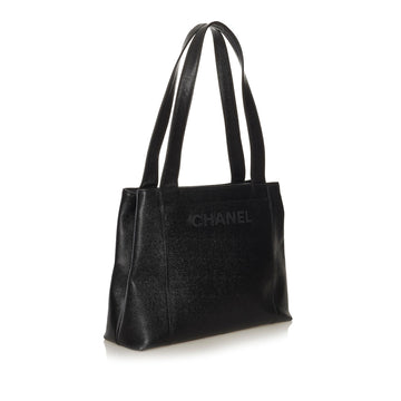 Chanel 1998 Debossed Caviar Leather Tote Bag (MLB-34525)
