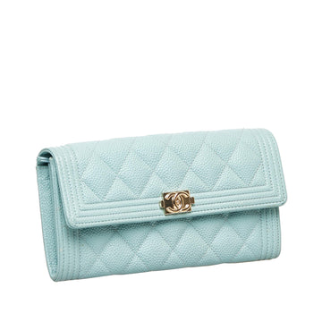 Chanel Boy Caviar Leather Wallet (MLB-7RrsXi)