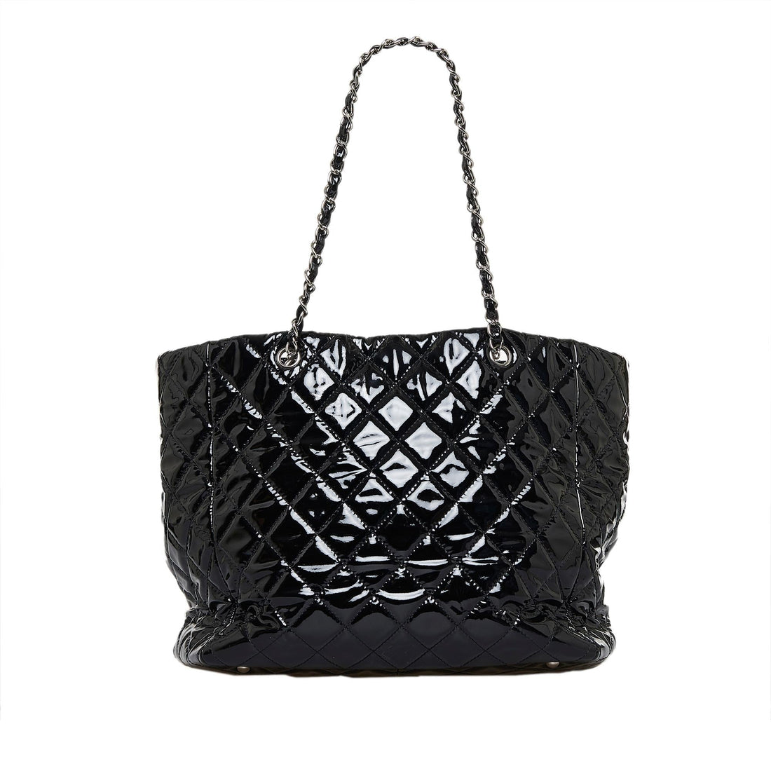 Chanel CC Charm Quilted Patent Leather Tote Bag (MLB-Ctv5c8)