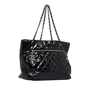 Chanel CC Charm Quilted Patent Leather Tote Bag (MLB-Ctv5c8)