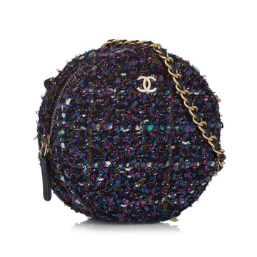 Chanel CC Round Tweed Crossbody Bag (MLB-HyzfFk)