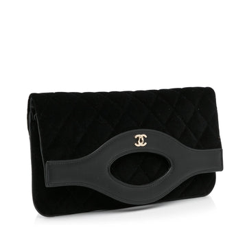 Chanel CC Velvet Clutch Bag (MLB-jvTl7a)
