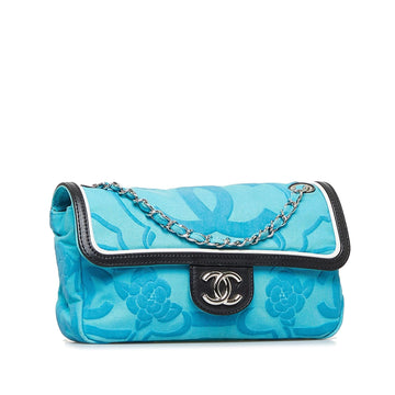 Chanel Camellia Single Flap (MLB-zVtrEI)