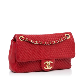 Chanel Chevron Lambskin Single Flap (MLB-prH5uG)