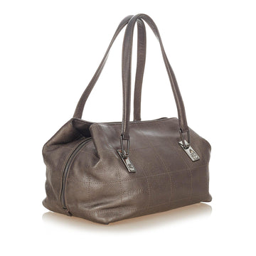 Chanel Choco Bar Caviar Leather Shoulder Bag (MLB-23001)