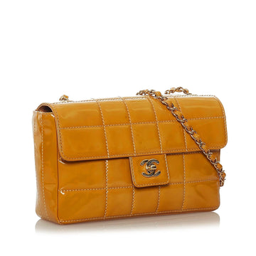 Chanel Choco Bar Patent Leather Single Flap Bag (MLB-30772)