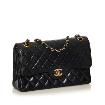 Chanel Classic Lambskin Leather Double Flap Bag (MLB-34550)