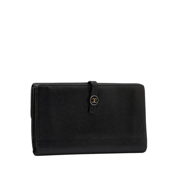 Chanel Coco Button Leather Long Wallet (MLB-Usp4W4)