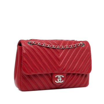 Chanel Jumbo Chevron Double Flap Bag (MLB-FmRuwm)