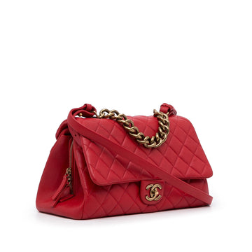 Chanel Large Paris Rome Calfskin Trapezio Bag (MLB-qXqdR0)