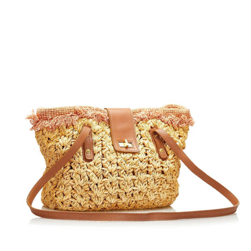 Chanel Mademoiselle Lock Straw Tote (MLB-35794)