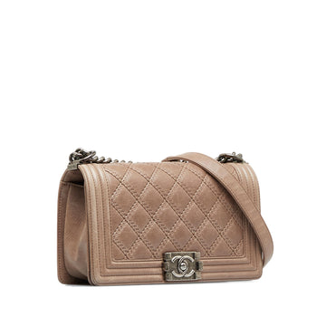 Chanel Medium Aged Calfskin Double Stitched Boy Flap (MLB-VHjdd9)