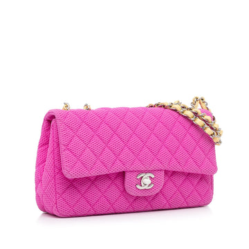 Chanel Medium Classic Jersey Single Flap (MLB-C2De9X)