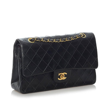 Chanel Medium Classic Lambskin Leather Double Flap Bag (MLB-35107)