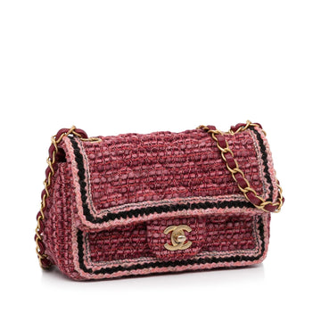Chanel Mini Braided Classic Tweed Single Flap Bag (MLB-lsYBtL)