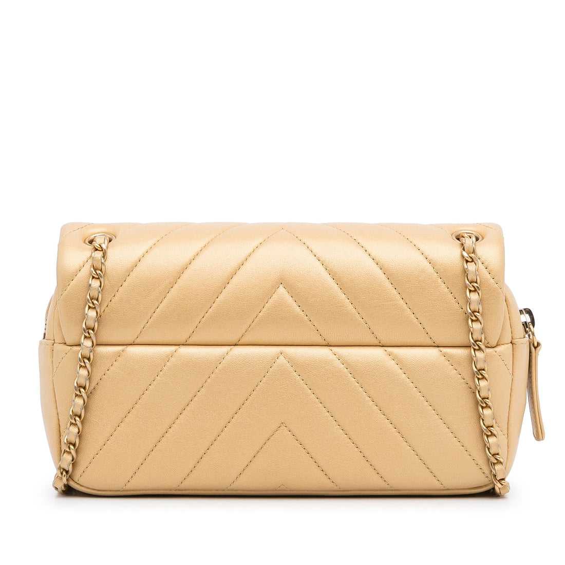 Chanel Mini CC Flap Chevron Leather Crossbody Bag (MLB-loW9EK)